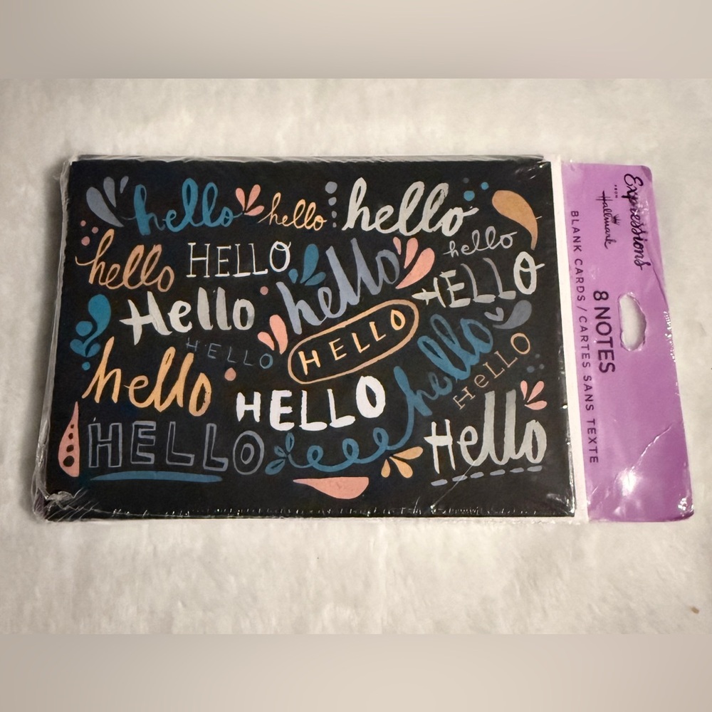 Hallmark Expressions 'Hello' Script Note Cards - Set of 8 Cards
